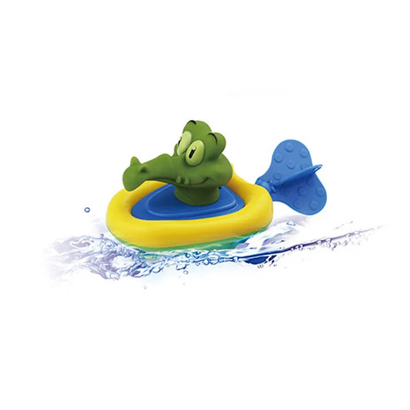 

bath toys Baby Bathing Boat Animal Toys Infant Kids Children Swimming Pool Pull Toy juguetes #4AA15