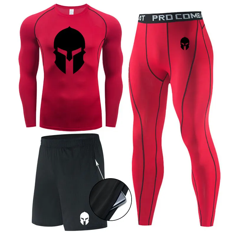 

Mens shorts t shirt summer gym fitness Basketball Clothes Suit New Fashion Running Casual 3pcs set Tracksuit clothing