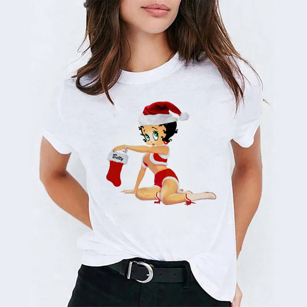 Betty Boop футболка женская летняя Эстетическая женская одежда футболка с Микки Маусом Женская Модная стильная женская футболка - Цвет: 8