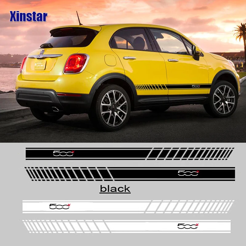 2 шт. переводная наклейка для автомобиля Наклейка на голову для fiat 500x
