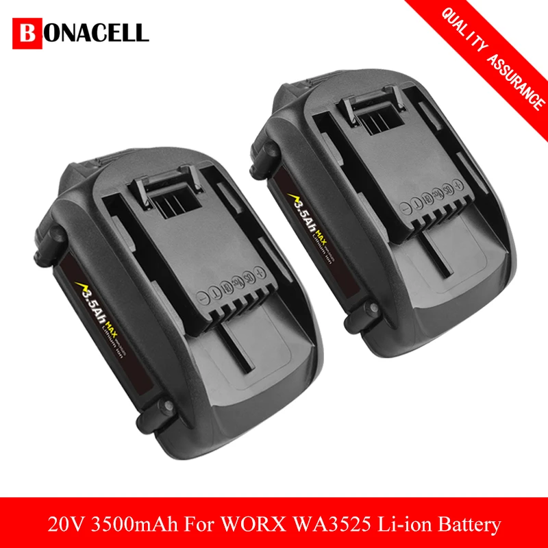 Аккумуляторная батарея Bonacell WA3525 20 в 3500 мАч для WORX WA3742 WG155 WG160 WG255 WG545 WA3520 WA3760 WA3553