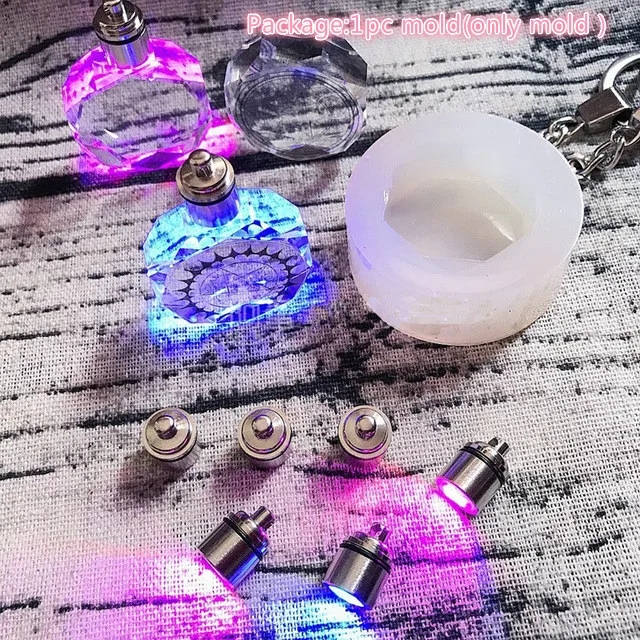 Octagonal Crystal Мороженое восьмиугольная Хрустальная Ювелирная форма DIY ремесло высушенный цветок ювелирных изделий инструменты кулон ожерелье ювелирные изделия декоративные формы - Цвет: Octagonal Crystal