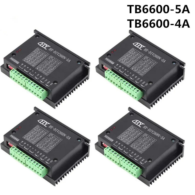 

TB6600 Stepper Motor Driver 23 Nema 34 42/57/86 Nema17 4A 5A DC9-40V 1 axis Stepping Motor CNC Engraving Machine For 3D Printer