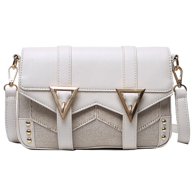 

Contrast color Flap Crossbody bag 2020 Fashion New Quality PU Leather Women's Designer Handbag Travel Shoulder Messenger Bag