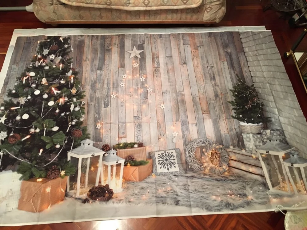 Рождественский фон для фотосъемки деревянный пол фон для фотостудии семейная Рождественская елка фон новорожденный голова портрет