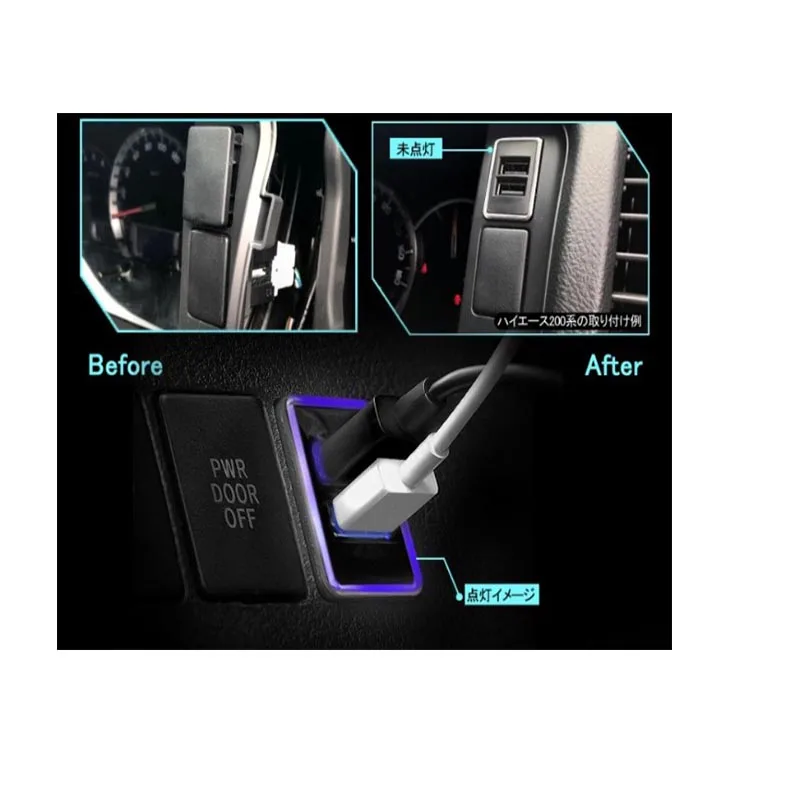 Оригинальный габарисветильник для автомобиля ALPHARD/VELLFIRE 20 Series 30 быстрая зарядка USB