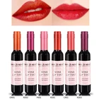 Блеск для губ из бутылки красного вина, 6 цветов, водостойкий Стойкий матовый блеск для губ, увлажняющий жидкий антипригарный тинт для губ, косметика