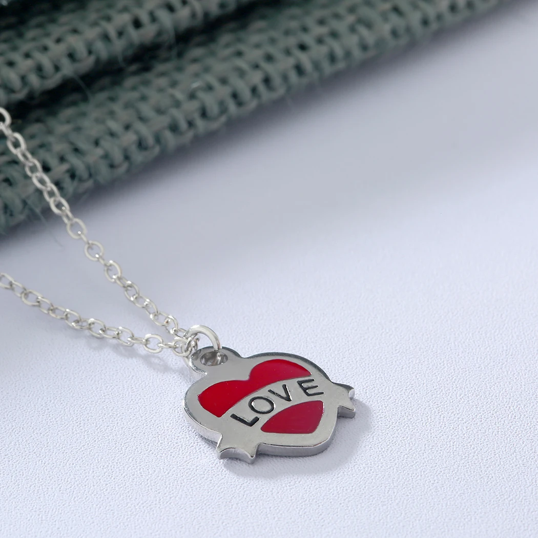 Женское Ожерелье чокер Cxwind ожерелье из нержавеющей стали с красным сердцем и