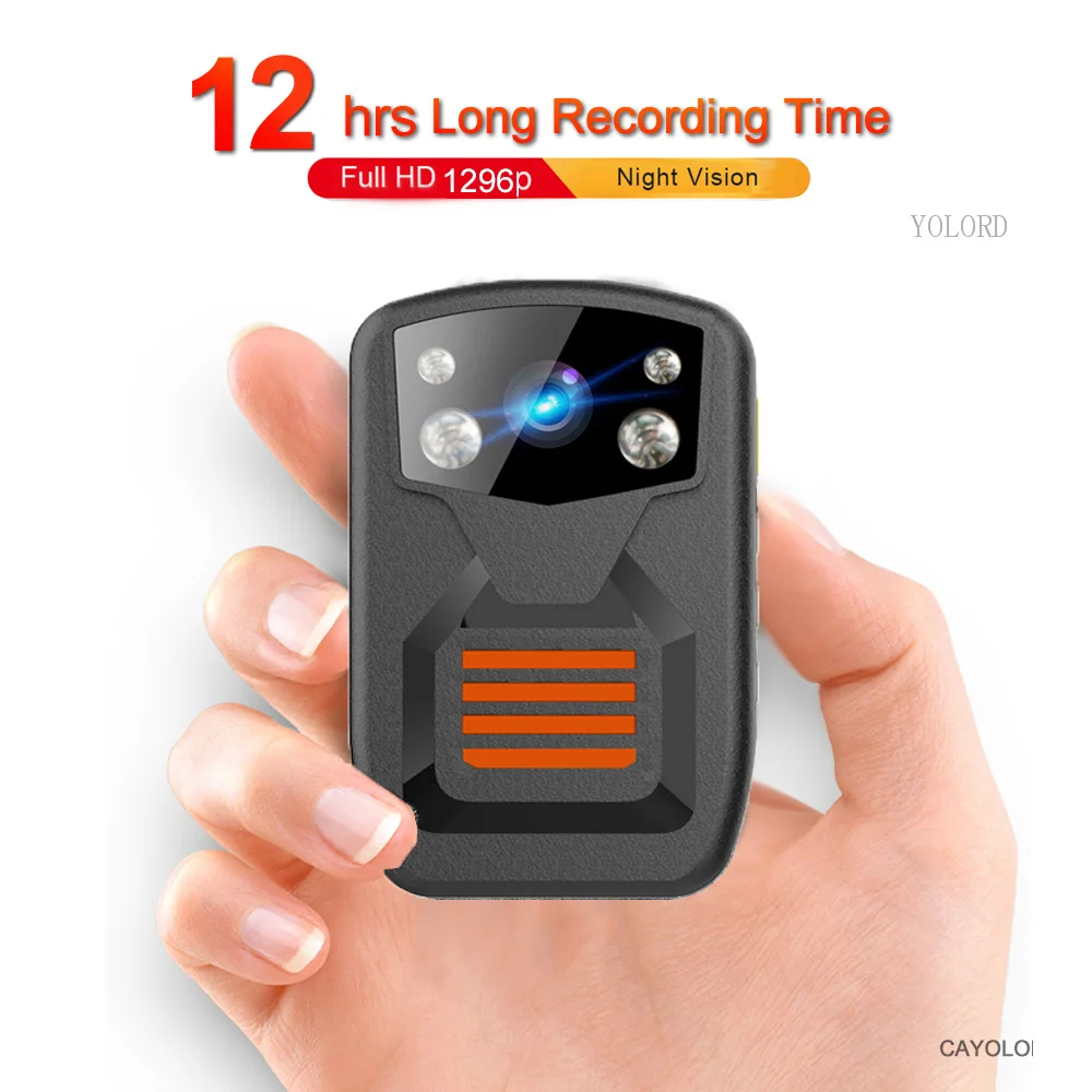 

Высококачественная нательная полицейская камера FHD 1080P 1296P, автомобильная камера DV DVR, камера ночного видения, GPS/WIFI, дополнительно