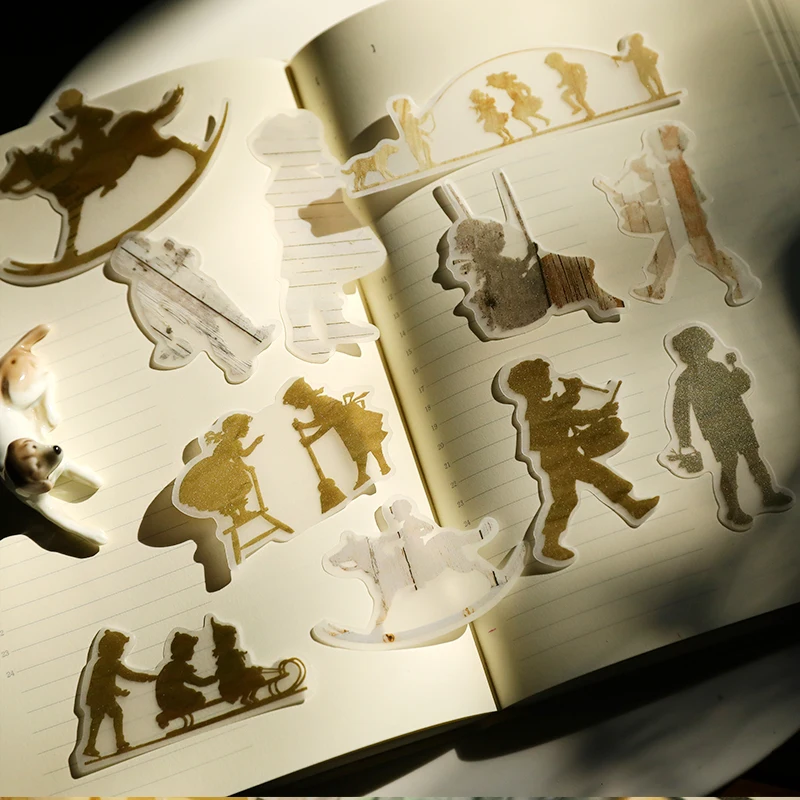 Ретро бумажные наклейки для скрапбукинга счастливого планировщика/изготовления