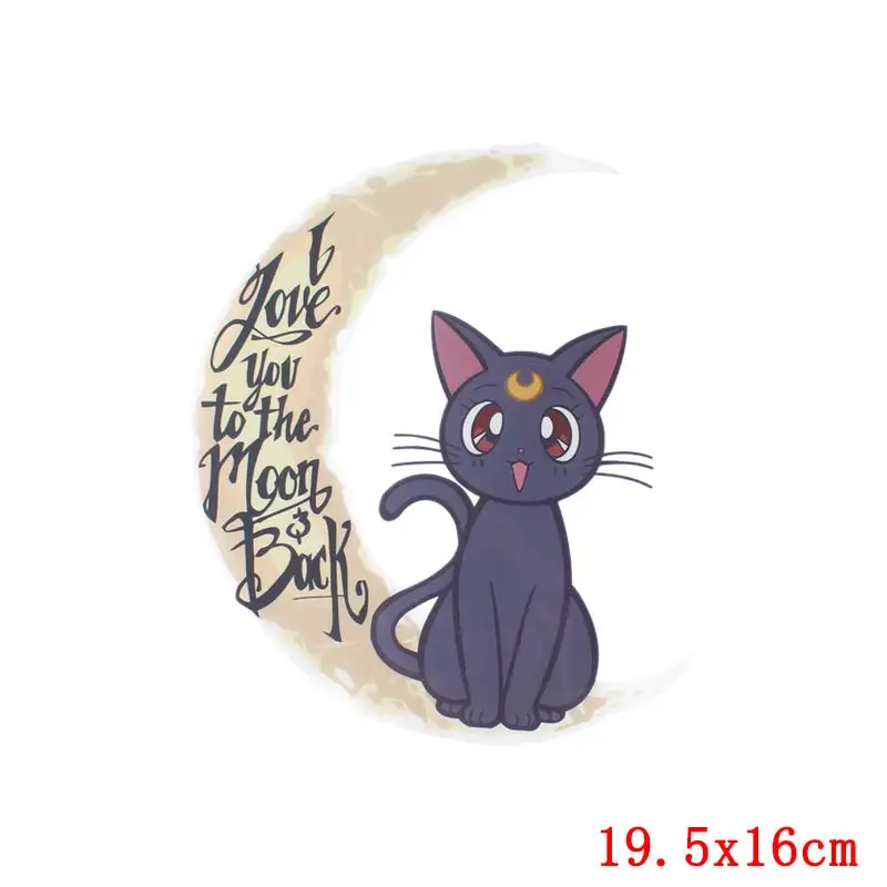 Сейлор Мун патч термо-Стикеры для одежды на одежде &quotсделай сам&quot с рисунками из