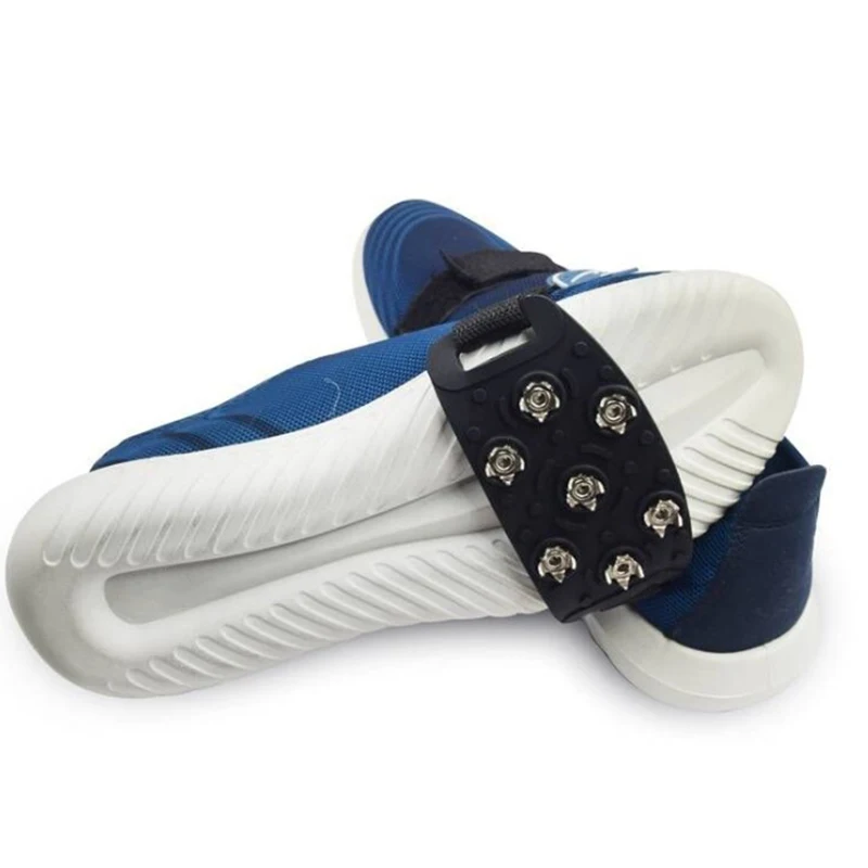 1 пара 7 зуб противоскользящие ледяные захваты Спайк зимние для скалолазания шипы