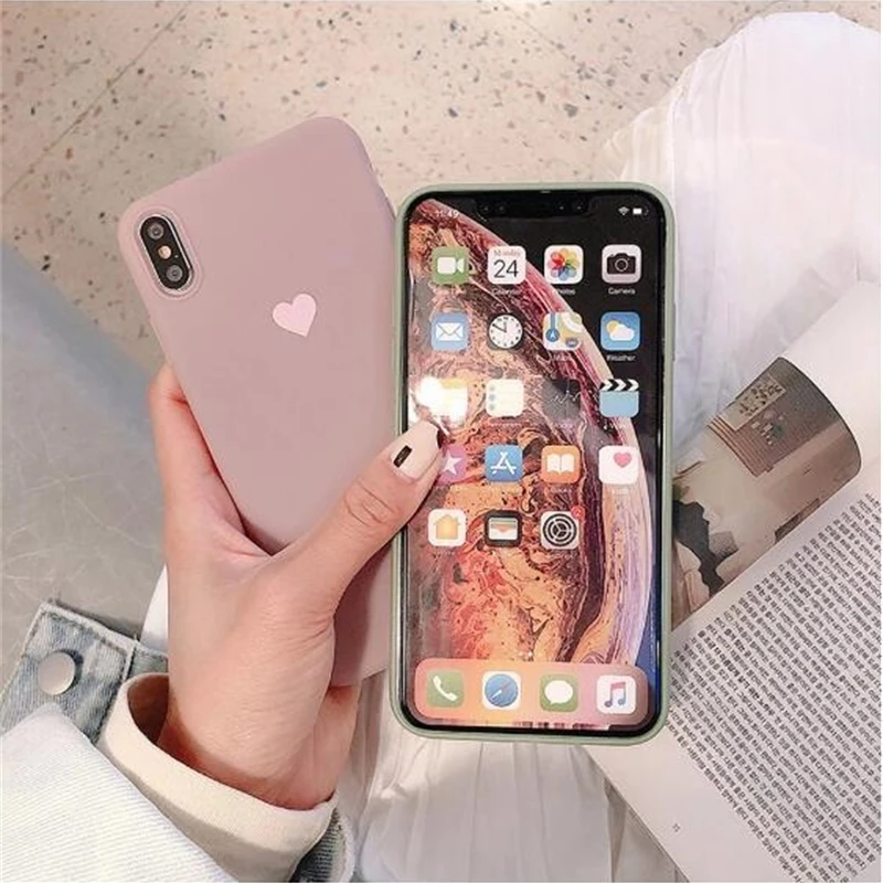 

Подходит для кардиоидного мягкого футляра из ТПУ для iPhone, 11 Pro max, x, XR, 6S, 7, 8 plus, Se 2020, 12 pro,