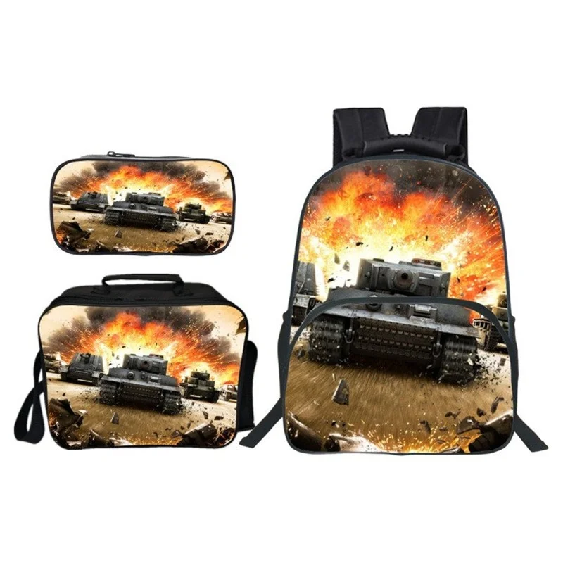 

21 New Tank Cars Schoolbags Waterproof Kids 3D Aircraft Cartoon Satchels Backpack Orthopedic Student School Bags Mochila Escolar