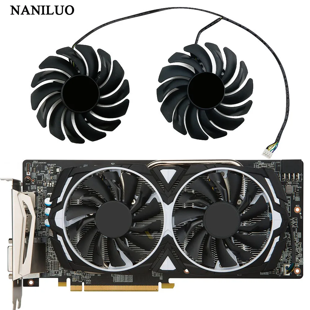 

2PCS/lot 4Pin PLD09210S12HH RX580 P106-100 Mining Fan For MSI RX 470 480 570 580 ARMOR Card Cooling Fans