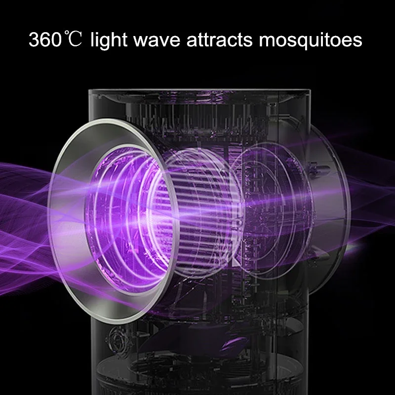Ловушка для насекомых xiaomi USB-лампа с электрошоком бесшумная светодиодная защиты