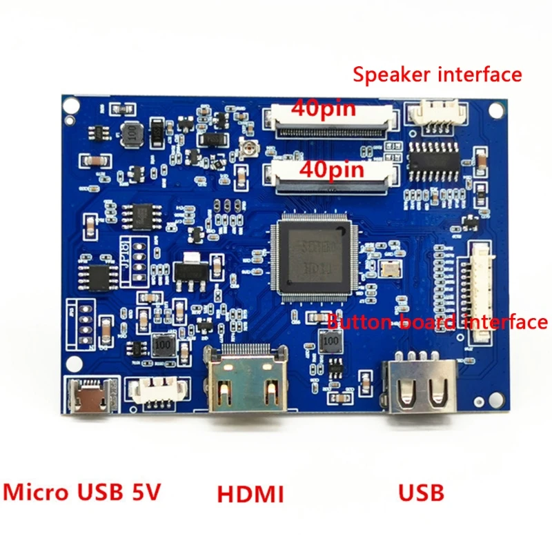 

40Pin General- LCD Controller Board Kit for 7 "8" 9 "10.1" LCD Panel USB/HDMI-compatible Advertising Machine Driver Board