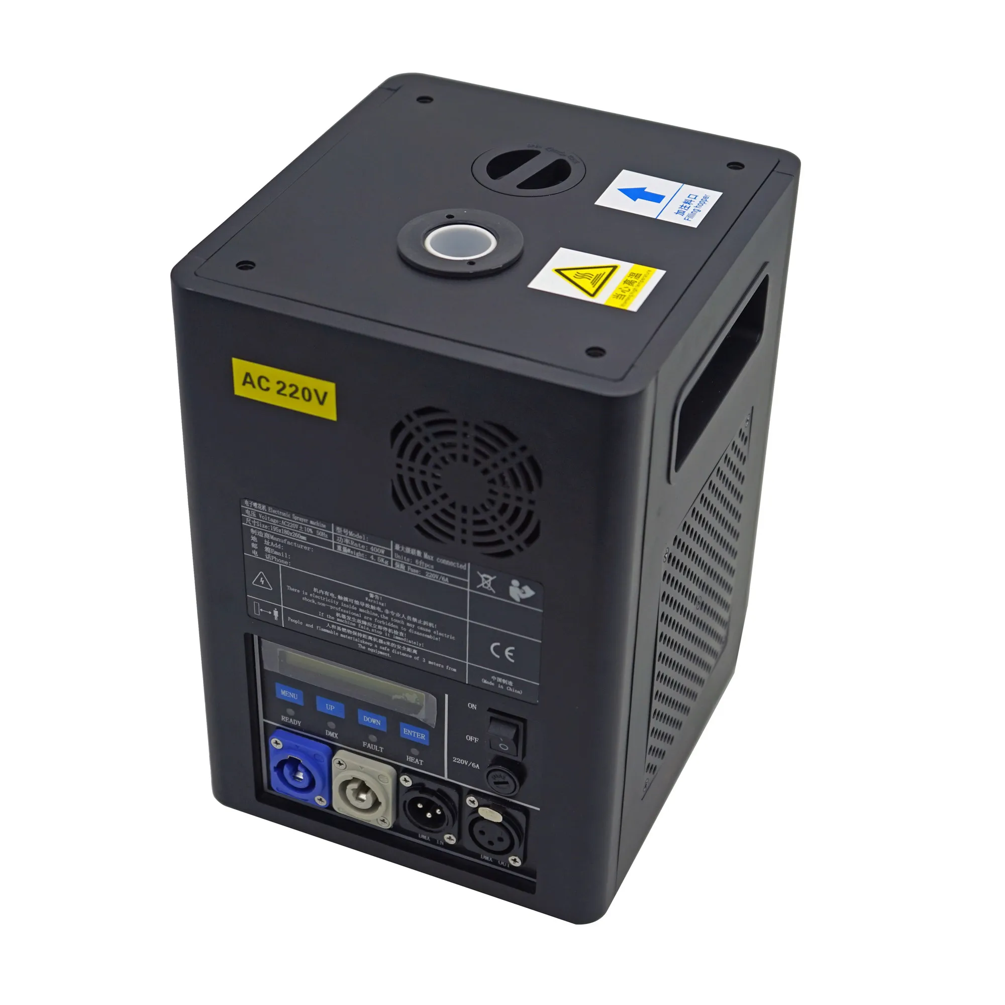 110V 220V Дистанционное Управление светодиодный разбрызгиватель холодные Салюты