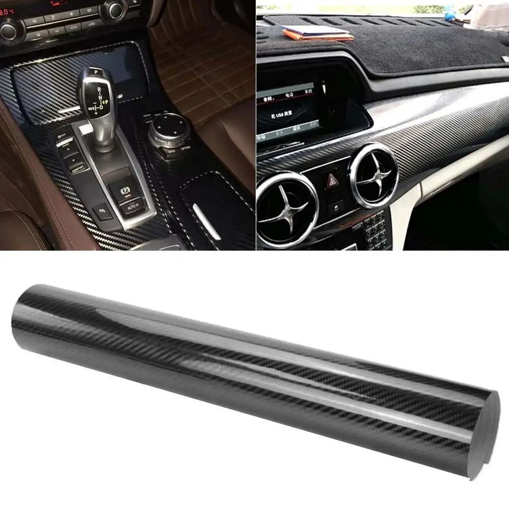 

5D Carbon Fiber Car Vehicle Body Interior Change Color Decorative Film Sticker Exterior Accessories