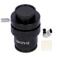 black microscope c mount lens 12 13 1x c adapter for trinocular stereo microscope video replacement accessories