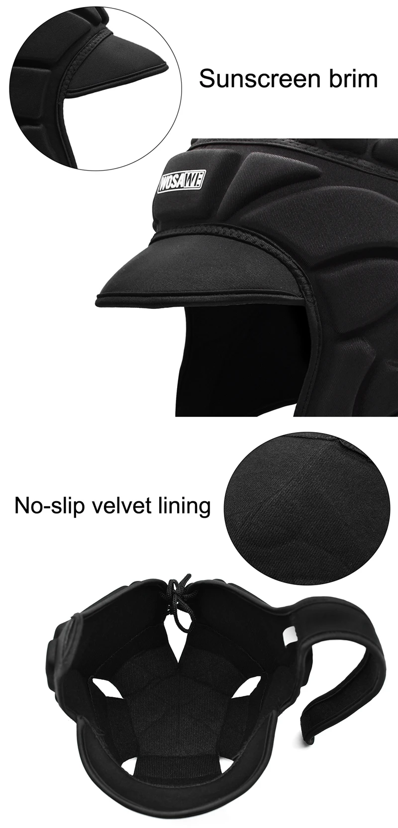 WOSAWE гоночный Мотокросс Футбол Женский Спорт Защита головы вращающийся роллер