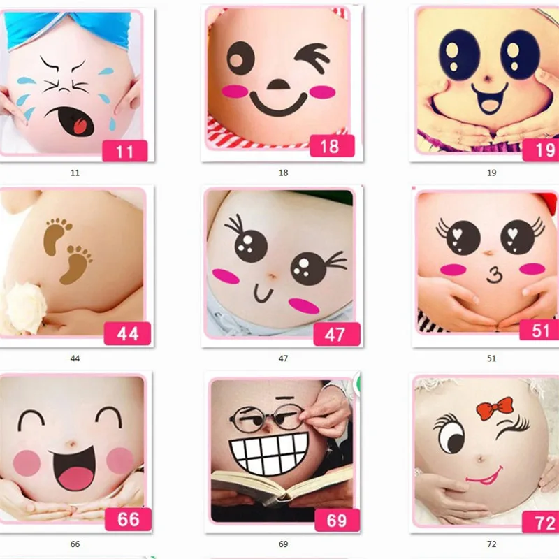 Временная тату-наклейка на живот для беременных женщин | Красота и здоровье