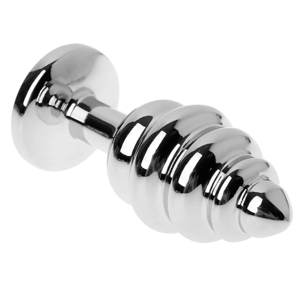 Анальная пробка с бусинами из нержавеющей стали стимуляция анальной пробки