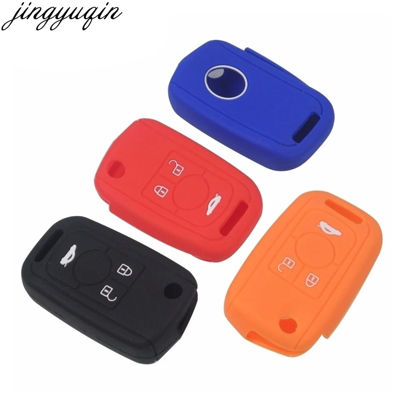 

10 шт. для Chevrolet Buick Regal пульт дистанционного управления 3 кнопки силиконовая резина Flid складной брелок чехол