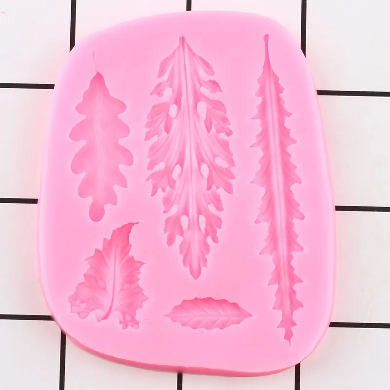 Лист силиконовые формы листья папоротника инструменты для украшения тортов из