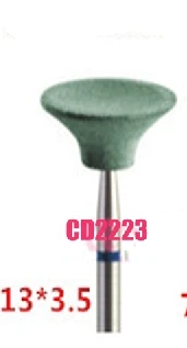 CD2223 1 шт. Стоматологическая лаборатория керамика алмазный камень шлифовальные станки циркония полный porcelian коронки полировщик быстрая полировка идеальный эффект - Цвет: CD2223