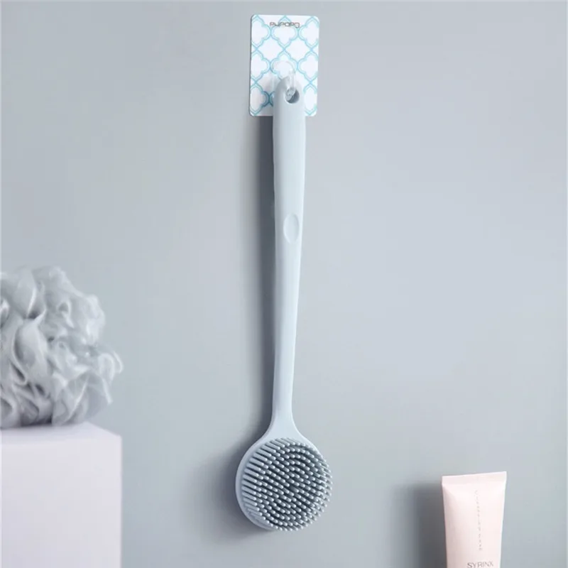 

TTLIFE Bath Brush Hook Multi-function Silicone Handle Double-sided Bath Brush Bath Massage Brush Back Bath Shower Artifact Brush