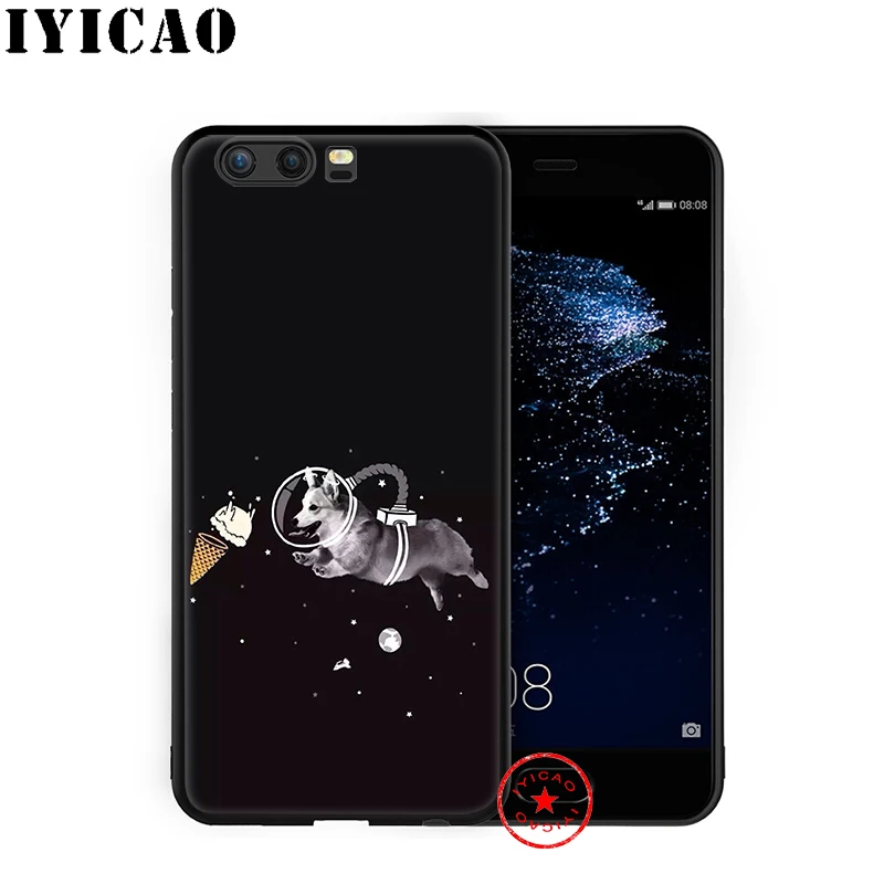 IYICAO мультфильм милый корги собака мягкий чехол для huawei P30 P20 P10 P9 P8 2017 2016 2015 P Smart Z Plus