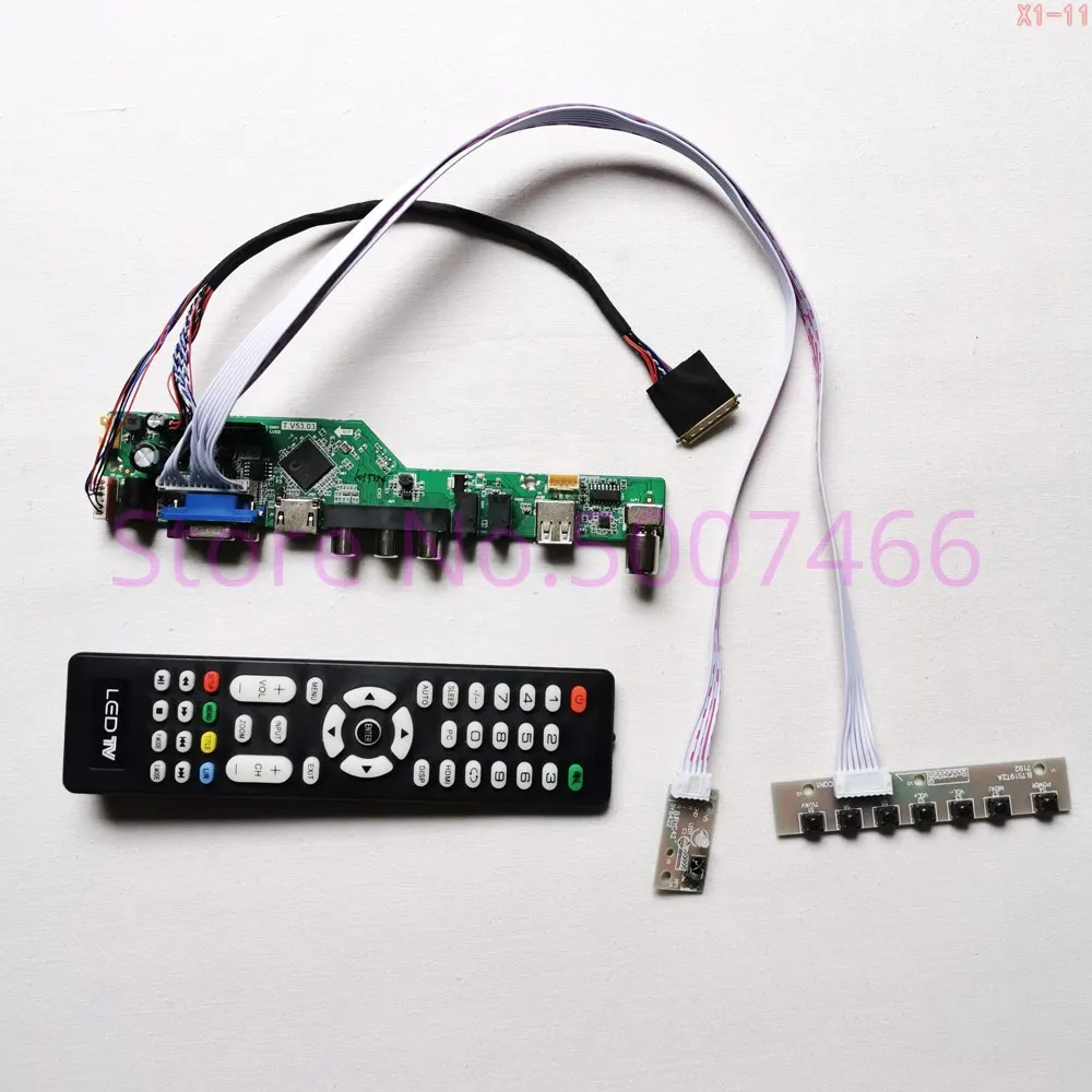 Для HSD101PFW2 A00/A01/A02/B00 ТВ дисплейный контроллер привода карта 10 1 &quotVGA USB AV 1024*600