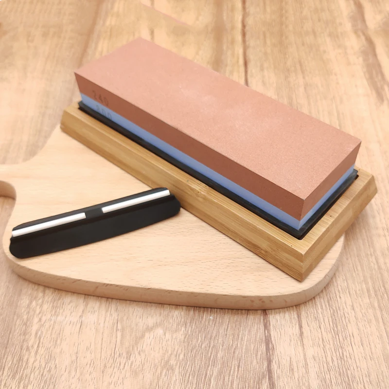 Точильный камень точильный точилка для заточки лезвий 240/800 Грит с бамбуковой