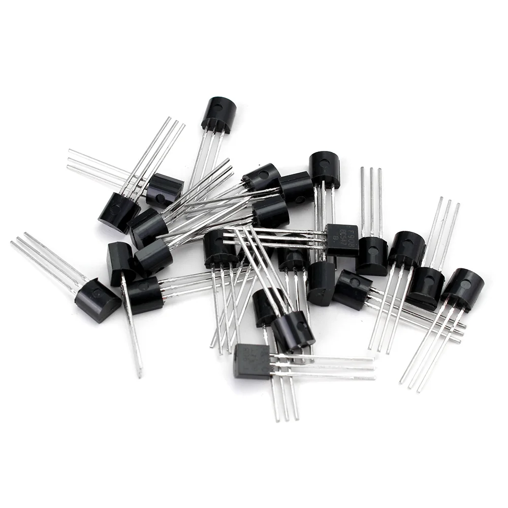 (50Pcs/lot)BC547+BC557 Each 25Pcs BC547B BC557B NPN PNP Transistor TO-92 Power Triode Transistor kit Bag