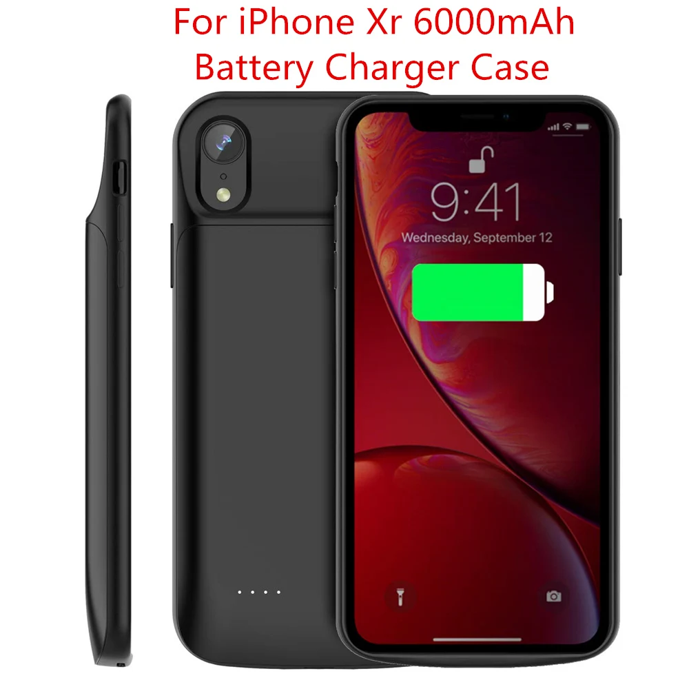 For iPhone Xr Для iPhone 11 11 Pro 11 Pro Аккумулятор Max чехол 5000 мАч Внешний аккумулятор зарядное устройство чехол для iPhone 6 6s 7 8 Plus Xr X Xs Max чехол - Цвет: For iPhone Xr
