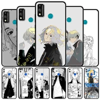 anime tokyo revengers phone case for honor 10 lite 20 20e 20s 30 pro 30i silicon coque for play 9a 9x pro 9c 9s 8x 8s 2020 cover