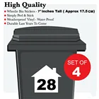 Виниловая фотонаклейка с номерами на колесах, 4 шт.