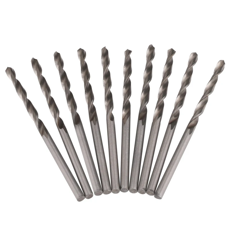 Спиральное сверло с прямым хвостовиком Высокоскоростная сталь 0 8 мм 3 удлиненное