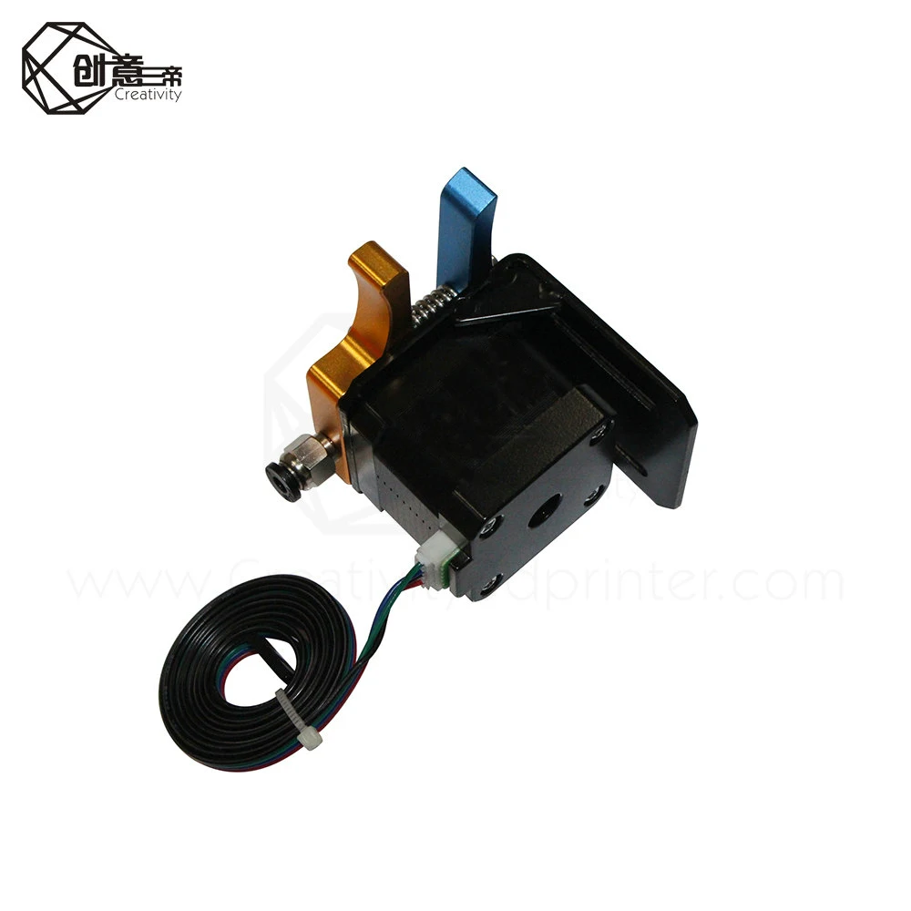 Прямой экструдер Glod Blue MK8 Bowden полностью металлический алюминиевый с