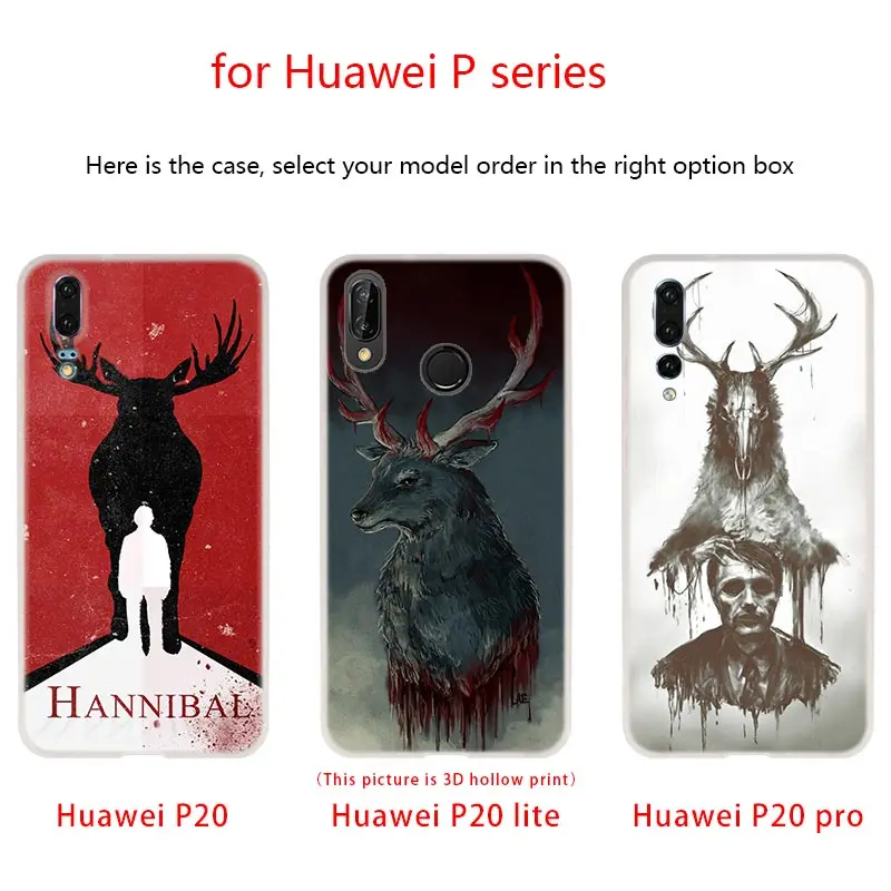 Soft Silicone Case Hannibal For Huawei P50 P40 P30 P20 Pro Lite E P Samrt Z 2019 2020 Senior | Mobile Phone Cases &amp Covers