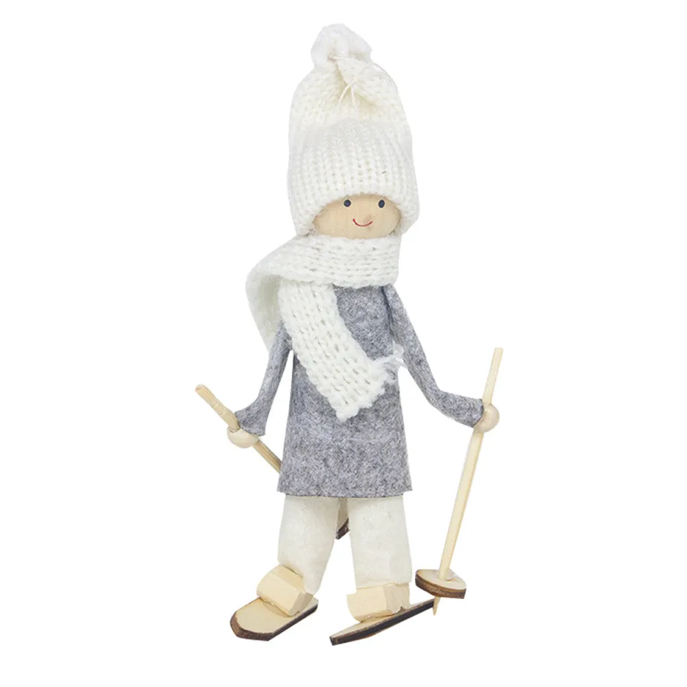 Ручная работа Рождественская кукла шведские фигурки Kawaii милый ангел девочка