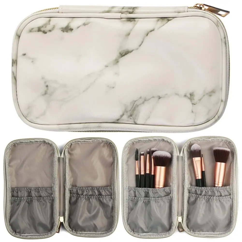 Мраморная косметичка для путешествий водонепроницаемая женская хранения