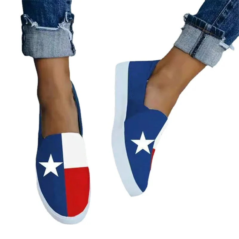 

running shoes color printing soft sole shoes Autumn/winter new women casual all-match running sports flat shoes casual shoes