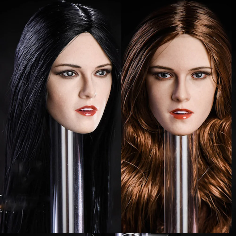 1/6 Европейское и американское золото черные волосы женская голова 12 дюймов