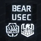 Нашивка с вышитым медведем, Россия, USEC, инфракрасные Светоотражающие военные значки, наклейка, эмблема на липучке, нашивки для одежды, курток