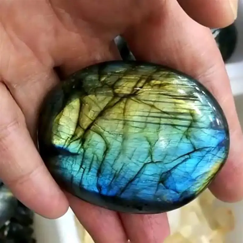 

Random Natural Colorful Labradorite Crystal Original Moonstone Natural Stones Ornament Moonstone 2-3CM/3-4cm/4-5cm/5-6cm