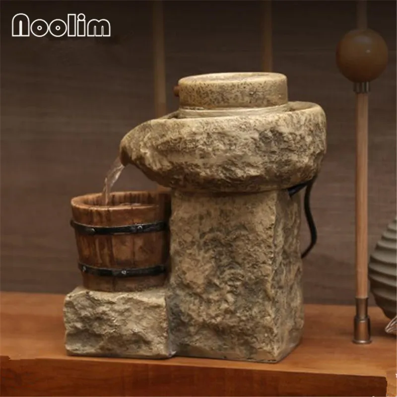 Персональный офисный Настольный фэн-шуй с колесом для комнатной гигрометрии