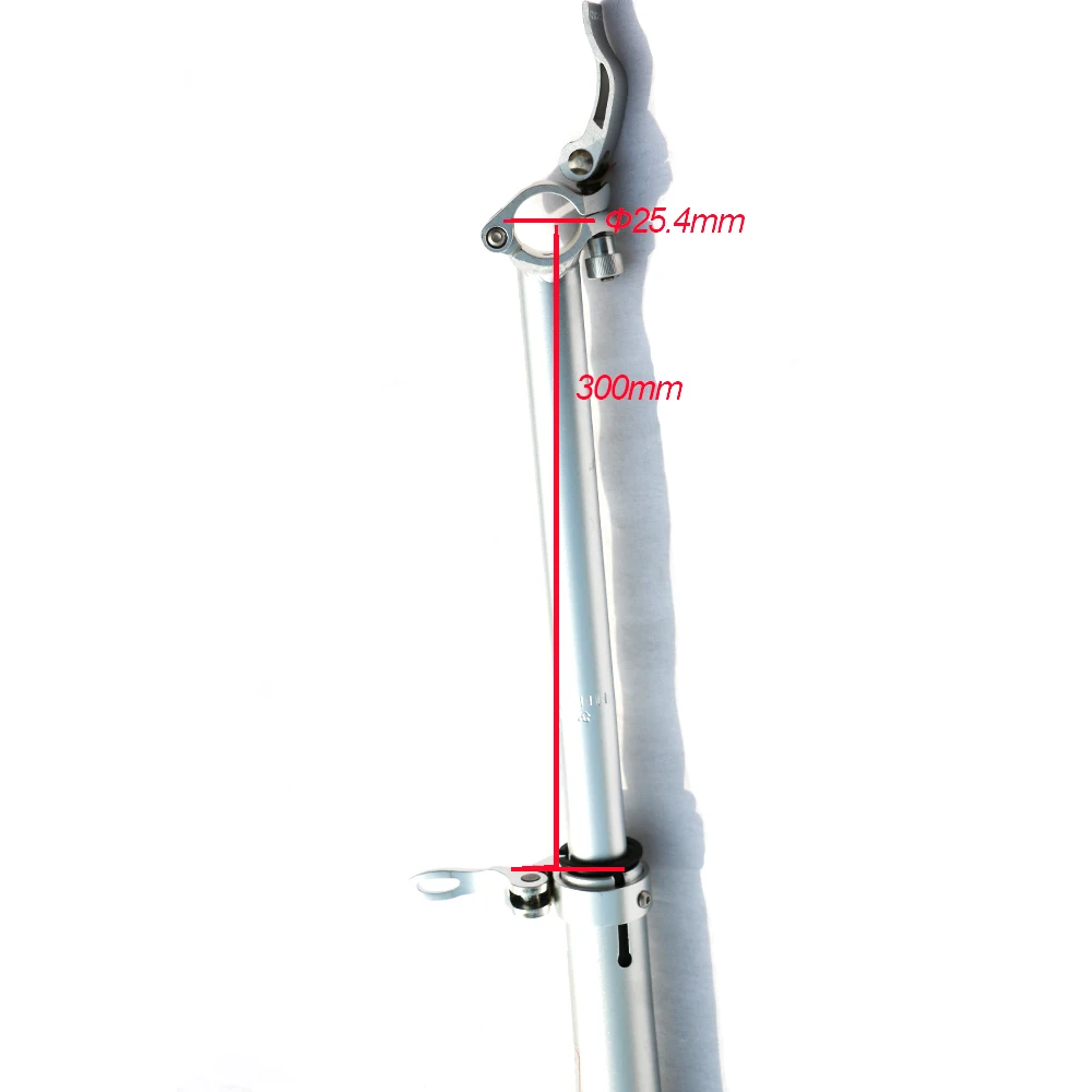 

25.4mm Foldable Bike Handlebar Stem Adjustable Bicycle Head Tube Quick-release Bike Handlebar Stem Front Fork Head Handlebar