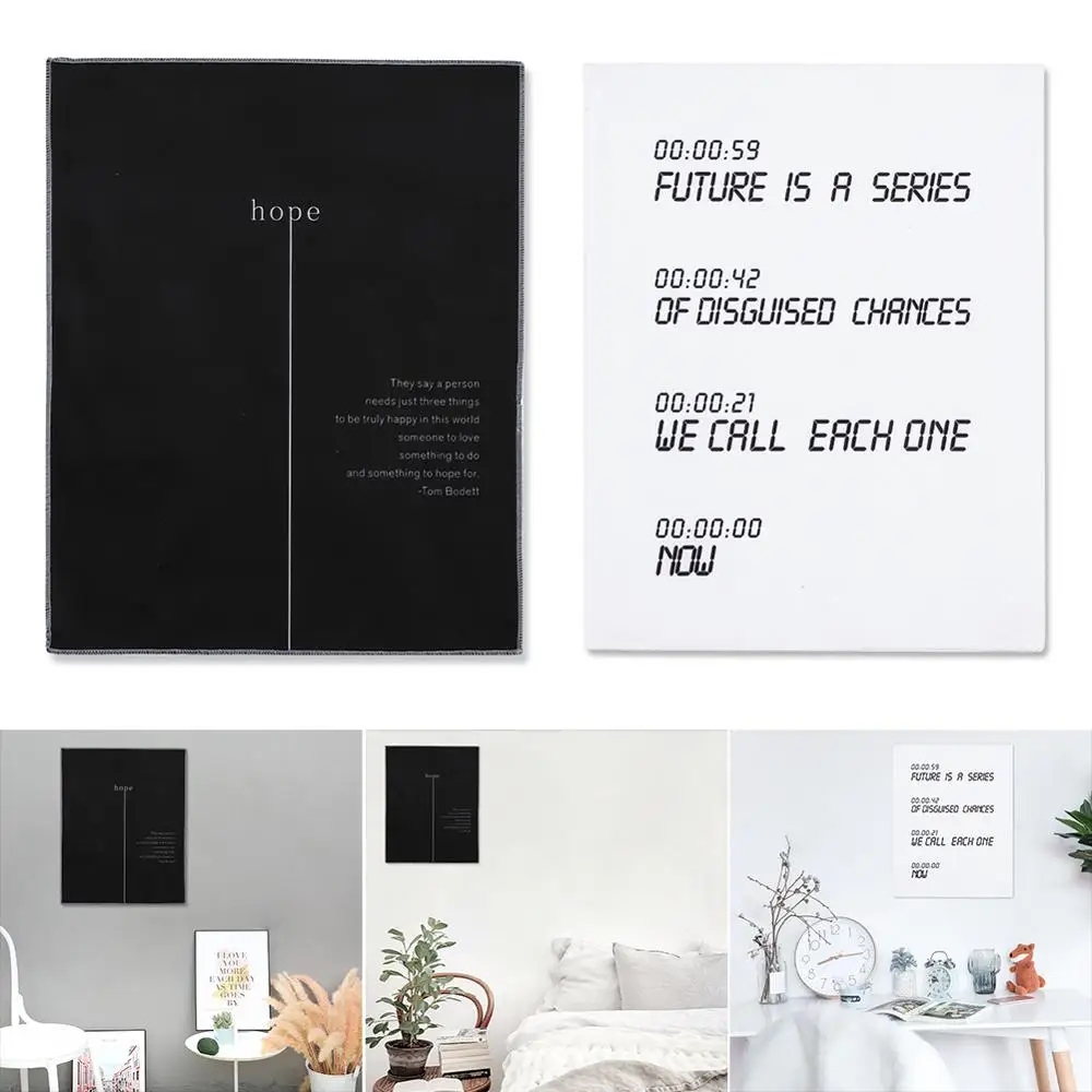 

English Personality Warning Sign Wall Hanging Background Cloth Home Decoration Home Study Background Wall Decoration